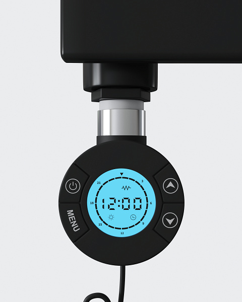 Fűtőpatron törölközőszárító radiátorhoz fekete 700W